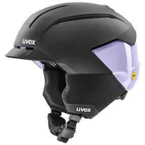 Suusakiiver Uvex Levitate MIPS, must v./violetne v., 54-58 cm