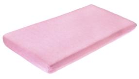 Paklodė BabyOno Waterproof, rožinė sp., 60 x 120 cm, su guma