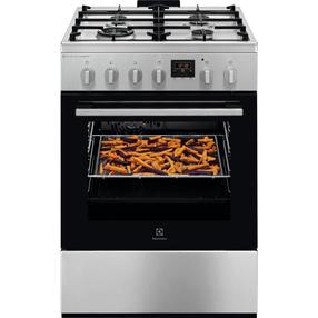 Dujinė viryklė su elektrine orkaite Electrolux 600 serija „SteamBake“ LKK664220X