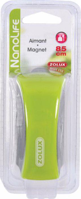 Akvārija kopšanas līdzeklis Zolux NanoLife Magnet, metāliska krās./zaļa krās., 8.5 cm