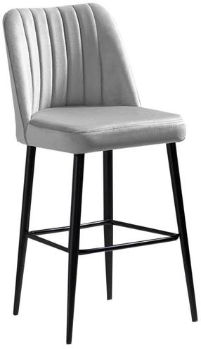 Kėdžių rinkinys Kalune Design Vento 107BCK1113, juoda sp./kreminė sp., 45 cm x 49 cm x 99 cm, 4 vnt.