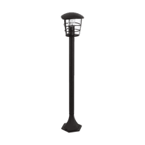 Pastatomas lauko šviestuvas Eglo Aloria 93404, 60W, E27, IP44, juoda sp., 17 cm x 94 cm