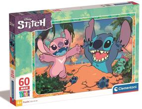 Пазл Clementoni Stitch 26596, 42 см x 62 см, 60 шт., многоцветный