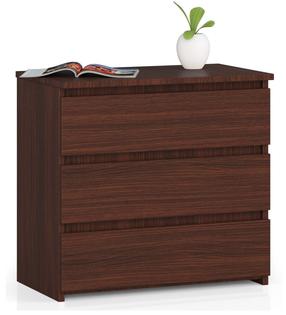 Naktinis staliukas Akord CL3, tamsaus ąžuolo, 35 cm x 60 cm x 57 cm