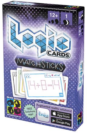 Kāršu spēle Brain Games Logic Cards Matchsticks