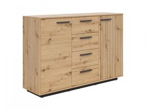 Komoda Lukas, artisan oak sp., 95.5 cm x 40.5 cm x 139 cm