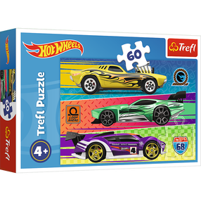 Dėlionė Trefl Hot Wheels 17389T, 22 cm x 33 cm, 60 vnt., įvairių spalvų