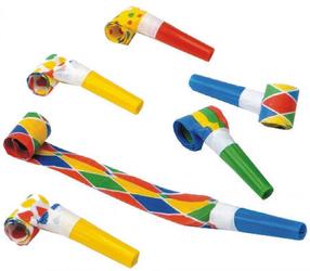 Švilpukas Pap Star, įvairių spalvų, 6 vnt.