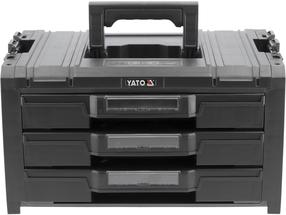 Ящик для инструментов Yato YT-08974, 45 см x 32 см x 24 см, 13.5 л, черный цв.