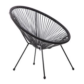 Krėslas Homla Acapulco Fiesta 891958, juoda sp., 70 cm x 73 cm x 80 cm