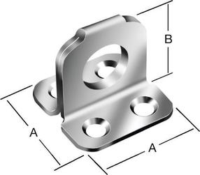 Петля Vorman, серебристый цв., 75 мм x 50 мм