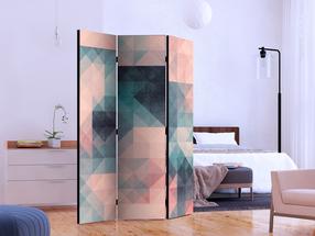 Fototapetas Artgeist Pixels (Green And Pink) Paraventtc0383, 172 cm x 135 cm