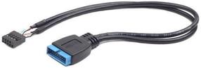 Vads Gembird USB to USB USB 3.0, USB 2.0, 0.3 m, melna krās.