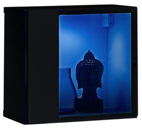 Vitrina ASM Switch WW5, juoda sp., 30 cm x 25 cm x 30 cm