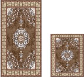 Vonios kilimėlių rinkinys Foutastic 510615, smėlio sp., 150 cm x 60 cm
