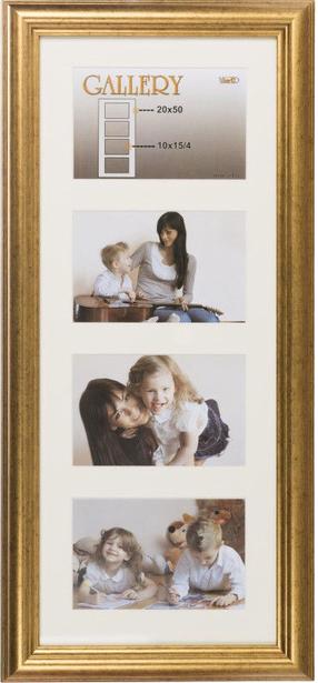 Nuotraukų rėmelis Victoria Collection Ema Gallera, 20 cm x 50 cm, aukso