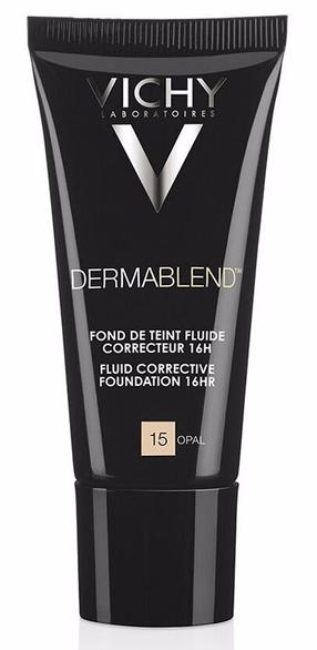 Skystas makiažo pagrindas Vichy Dermablend Fluid Corrective 16h, SPF 35, opalo sp., 15, 30 ml