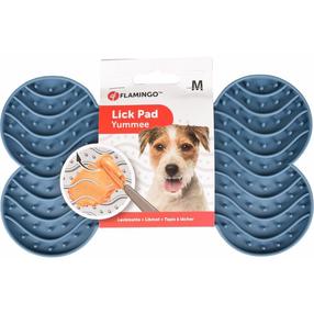 Laižymo kilimėlis gyvūnui Flamingo Lick Pad Petrol KF32953, 0.3 l, 21.8 cm x 12.8 cm, M
