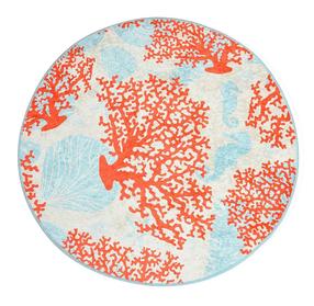 Vonios grindų kilimėlis Foutastic Moss 359CHL1671, įvairių spalvų, 100 cm x 100 cm, Ø 100 cm
