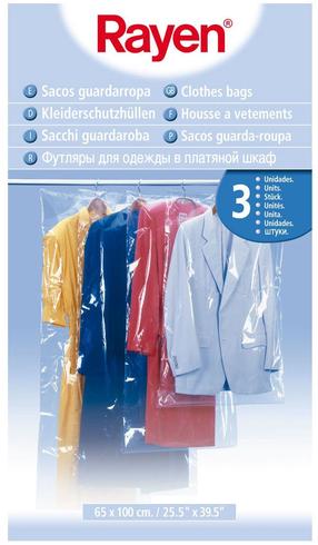 Rūbų maišas Rayen, 100 cm x 65 cm, 3 vnt.
