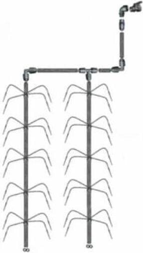 Laistymo sistema Klasika Spider 4, plastikas/metalas