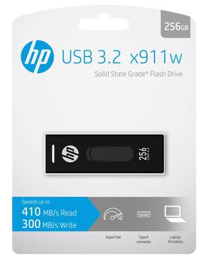USB-накопитель HP HPFD911W-256, черный цв., 256 GB