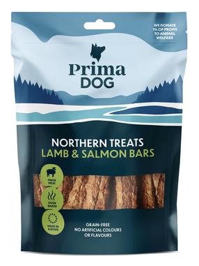 Gardums suņiem Prima Dog Northern Treats Lamb & Salmon Bars, jēra gaļa/mājputnu gaļa/lasis, 0.08 kg