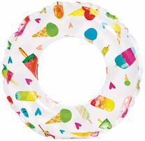 Pripučiamas plaukimo ratas Intex Lively Print 59230NP, (spalva/dizainas parenkami atsitiktine tvarka), 51 cm