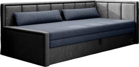 Sofa Fulgeo Poco 40, Poco 4, tamsiai mėlyna sp., dešininė, 82 x 214 cm x 77 cm
