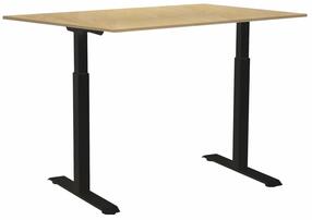 Компьютерный стол регулируемая высота Sun-Flex EasyDesk Adapt III, 120 см x 80 см, 70 - 120 см, береза цв./черный цв.