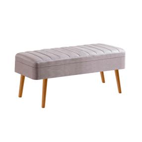 Prieškambario suoliukas Kalune Design Atlantic, ruda sp./pilka sp., 110 cm x 40 cm x 50 cm