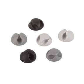 Kabelių laikiklis Fix-O-Moll x 1.9 cm, įvairių spalvų, 6 vnt.