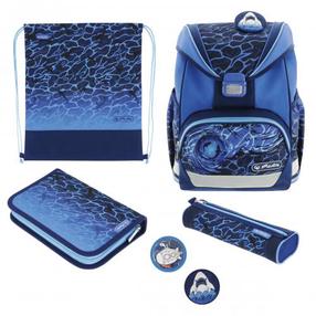 Mokyklinė kuprinė Herlitz UltraLight Plus 50046164, mėlyna sp., 36 cm x 28 cm x 21 cm