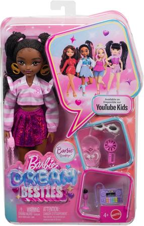 Lėlė su priedais Mattel Barbie Dream Besties Brooklyn JKP51, 30 cm, rožinė sp.