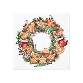 Kalėdinės popierinės servetėlės PAW, 33 cm x 33 cm, įvairių spalvų, 20 vnt.