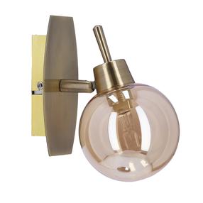 Lampa sienas Candellux Lighting Lentini, G9, 1 x 40 W, dzintara krās. / zelta krās., 10 x 10 cm