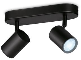 Išmanusis šviestuvas nukreipiamasis WiZ Imageo 2, GU10, 2700 - 6500 °K, 2 x 5 W, juoda sp. / juoda sp.
