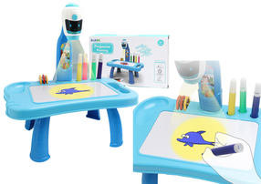 Piešimo projektorius Mini 2in1, mėlyna sp.