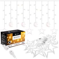 LED lempučių užuolaida Springos CL4013, 2 m, šiltai balta sp., 138 LED