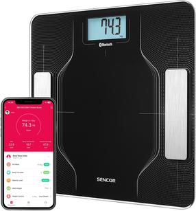 Prekė su pažeista pakuote. Kūno svarstyklės Sencor SBS 8002BK