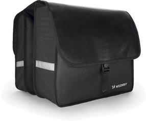 Dviračio krepšys Wozinsky Double Bicycle Pannier WBB34BK, poliesteris, juoda sp.