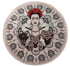 Vonios grindų kilimėlis Foutastic Frida 359CHL4142, įvairių spalvų, 100 cm x 100 cm, Ø 100 cm