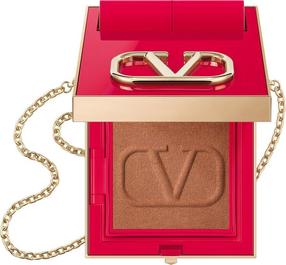 Kompaktinė pudra Valentino Go‑Clutch Glow, bronzos sp., 00, 4.2 g