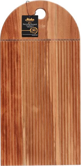 Serviravimo lentelė Maku Groove 650035, 45 cm x 2 cm, 22 cm, Ruda sp.