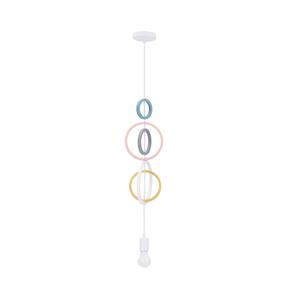 Šviestuvas kabinamas Candellux Lighting Hoops 5, E27, 1 x 20 W, nėra gaubto / įvairių spalvų