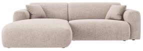 Kampinė sofa Cosmopolitan Design Nolio Haga 30, beige melange sp., kairinė, 170 x 235 cm x 72 cm