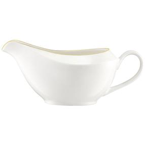 Mērces trauks Ambition Aura Gold, 400 ml, 19.5 cm x 9 cm x 8.5 cm, zelta krās./balta krās., porcelāna