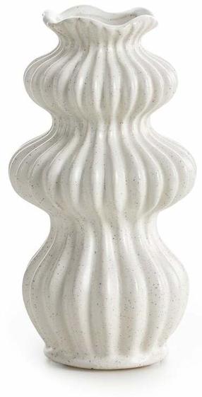 Dekoratyvinė vaza Kiva, 20 cm, balta