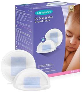 Krūšturu ieliktņi Lansinoh Disposable Pads, Universāls, 60 gab.