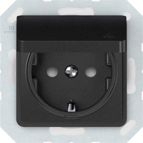 Pistikupesa Vilma SL250 111030202707, maandusega, IP44, antratsiit v.
